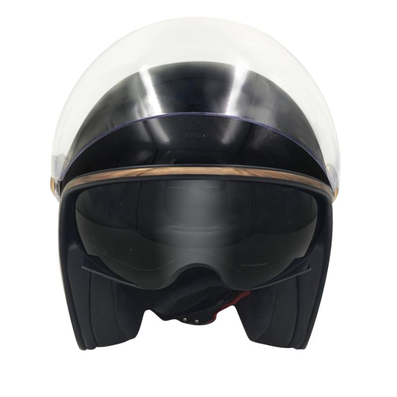 Casque Moto Jet BOREAL -MÂRKÖ (Black/Gold)