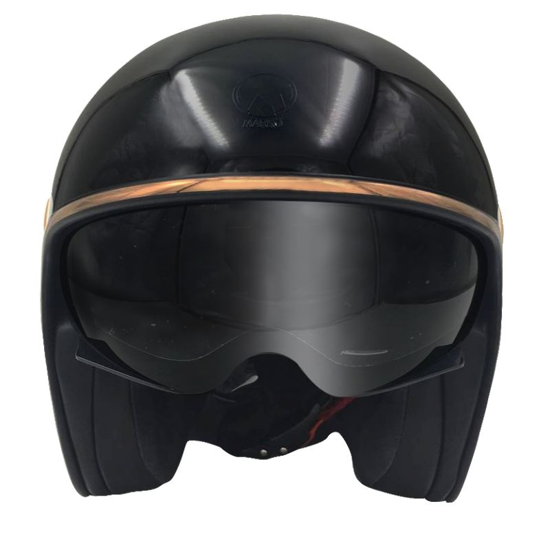 Casque Moto Jet BOREAL -MÂRKÖ (Black/Gold)