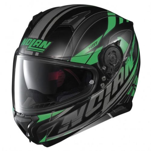 Casque Moto Intégral NOLAN - N87 Fulmen n-Com Flat Black/Green