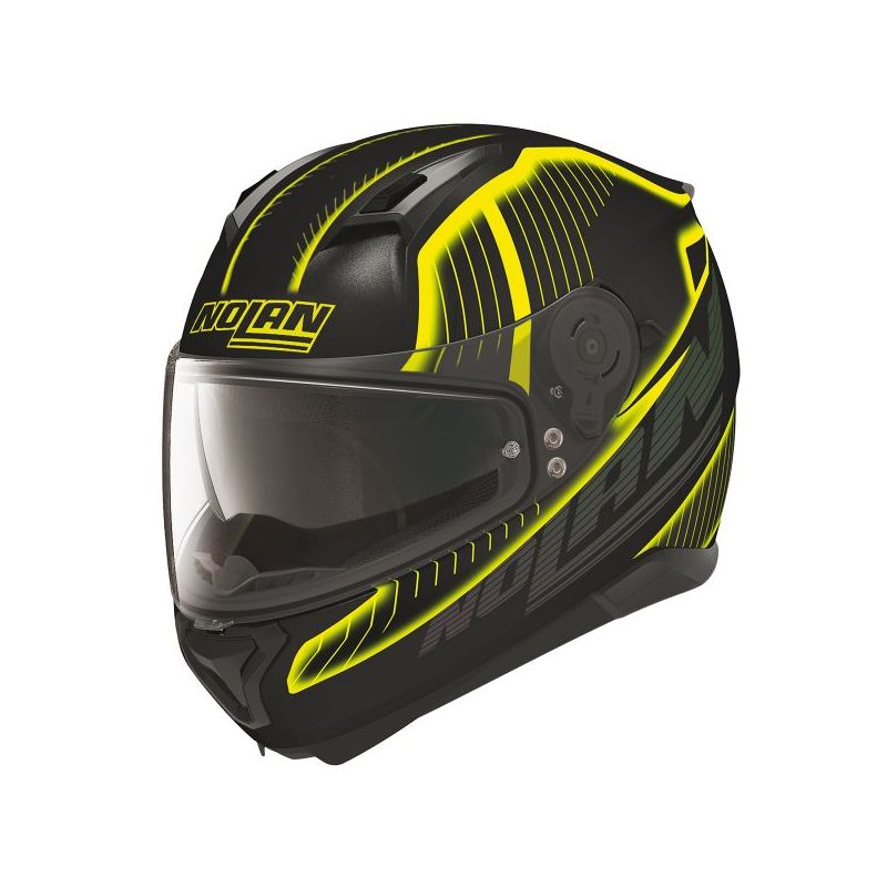 Casque Moto Intégral NOLAN - N87 Harp N-Com Flat Black/Yellow