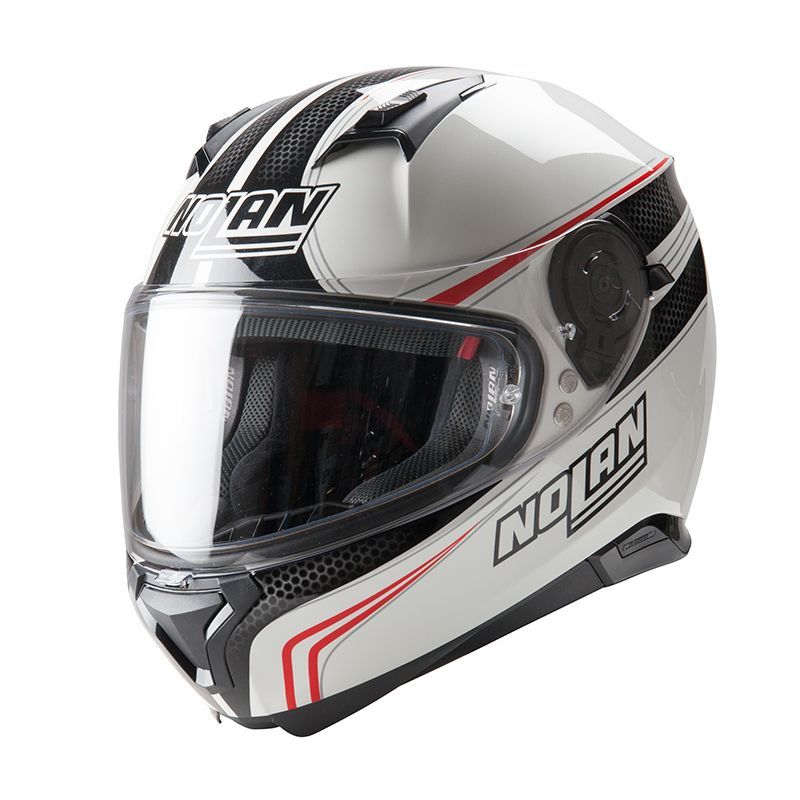 Casque Moto Intégral NOLAN - N87 Rapid N-Com Metal White