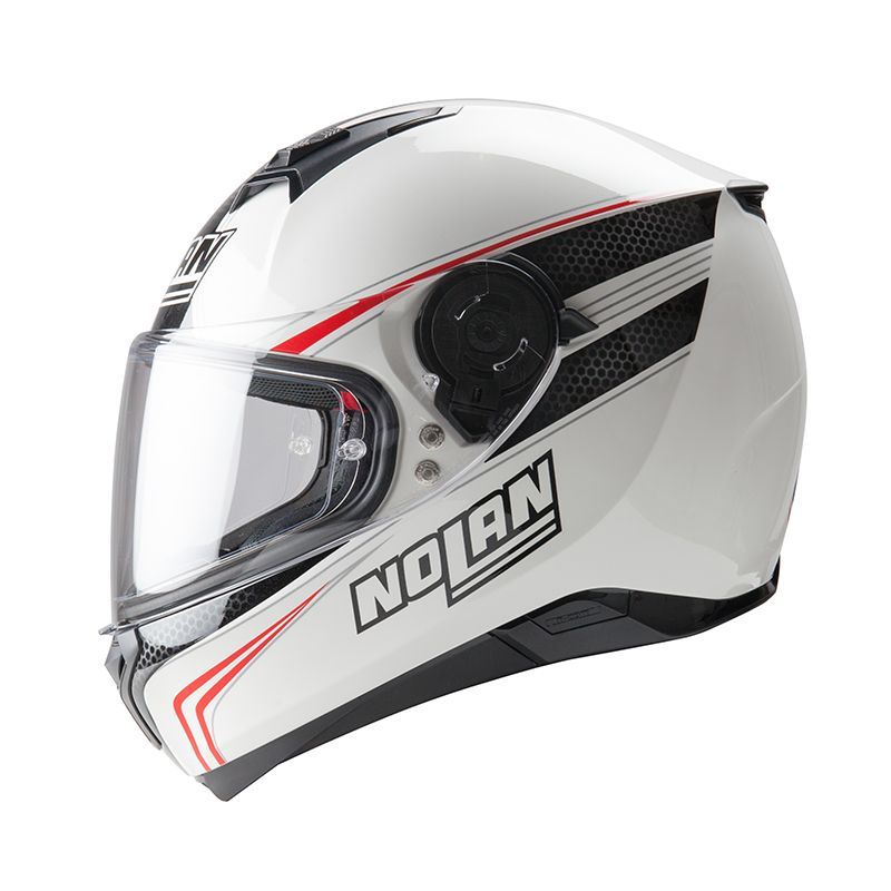 Casque Moto Intégral NOLAN - N87 Rapid N-Com Metal White