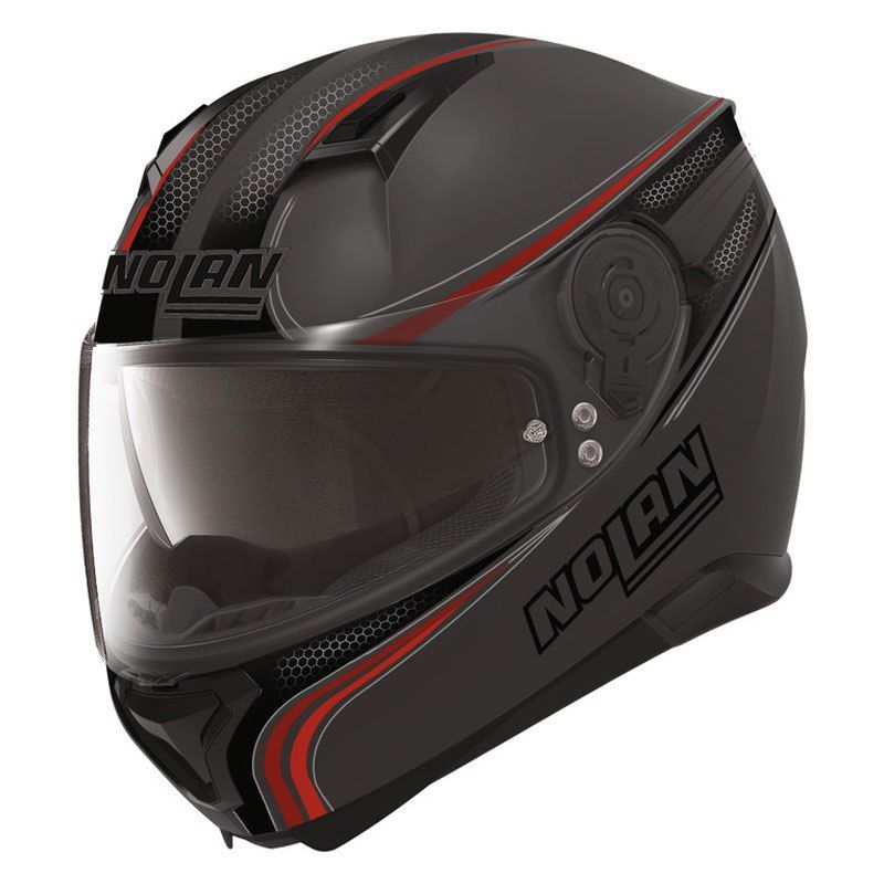 Casque Moto Intégral NOLAN - N87 Rapid N-Com Flat Lava Grey