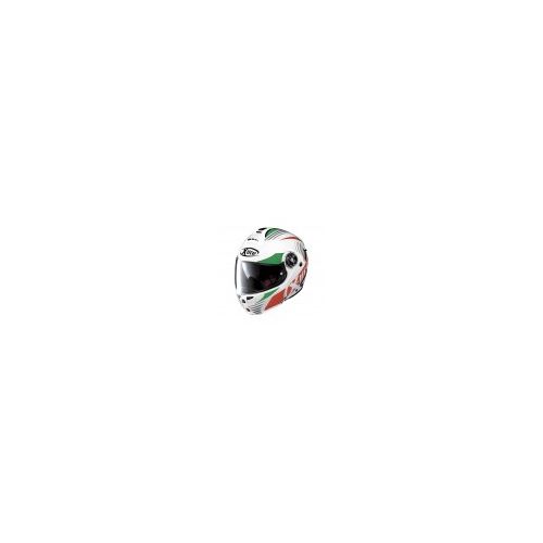 Casque Moto Modulable NOLAN - X1004 Nordhelle n-Com Metal White/Green-Red