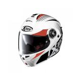 Casque Moto Modulable NOLAN - X1004 Nordhelle n-Com Metal White/Red-Black