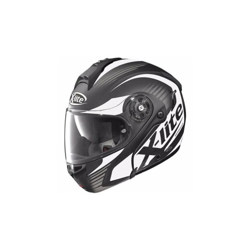 Casque Moto Modulable NOLAN - X1004 Nordhelle n-Com Flat Black/white