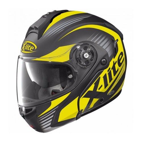 Casque Moto Modulable NOLAN - X1004 Nordhelle n-Com Flat Black/yellow