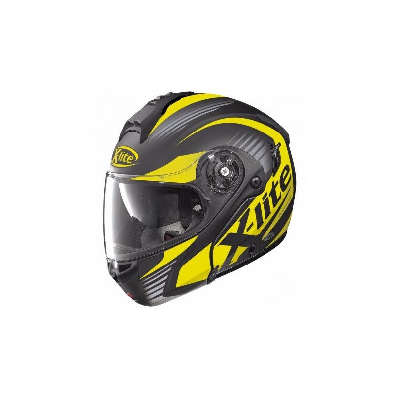 Casque Moto Modulable NOLAN - X1004 Nordhelle n-Com Flat Black/yellow