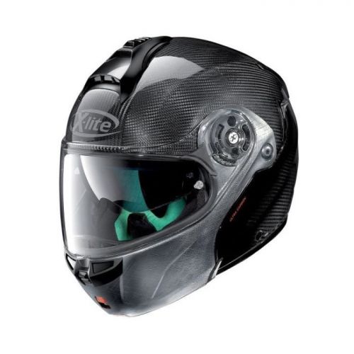 Casque Moto Modulable NOLAN - X1004 Ultra Carbon n-Com Dyad Scratched n-Com Chrome