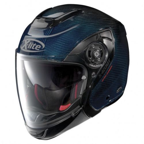 Casque Moto Modulable NOLAN - X1004 Ultra Carbon Nuance n-Com Blue