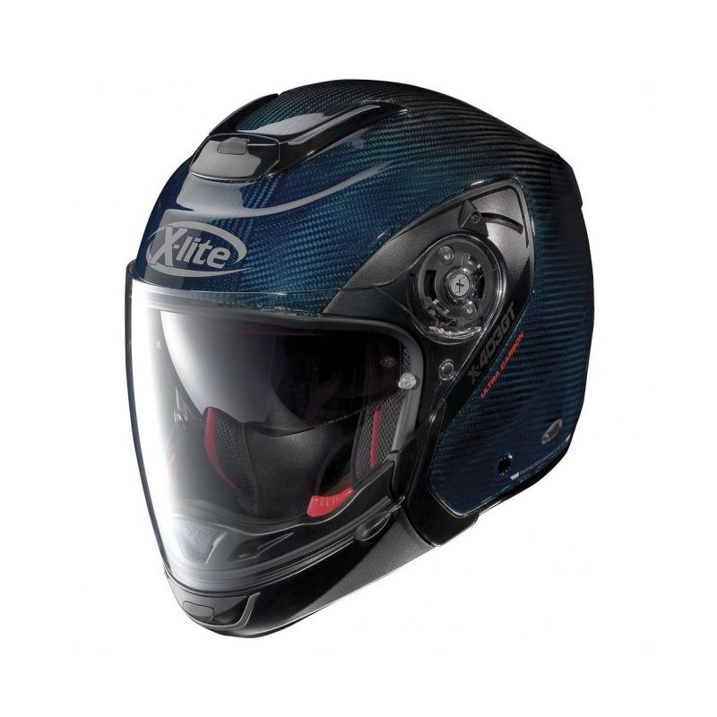 Casque Moto Modulable NOLAN - X1004 Ultra Carbon Nuance n-Com Blue