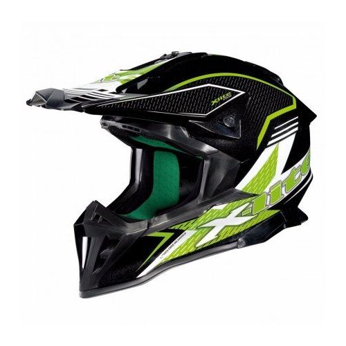 Casque Moto Motocross NOLAN - X502 Backflip Metal Black/green