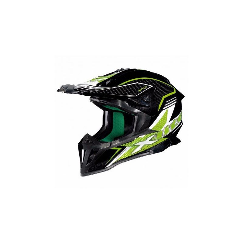 Casque Moto Motocross NOLAN - X502 Backflip Metal Black/green