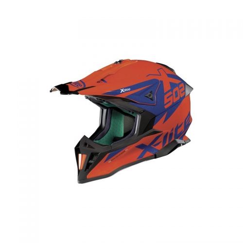 Casque Moto Motocross NOLAN - X502 Matris Led Orange