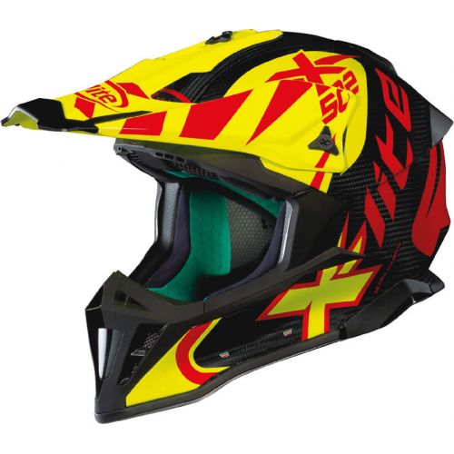 Casque Moto Motocross NOLAN - X502 Ultra Carbon Xtrem Carbon/Yellow