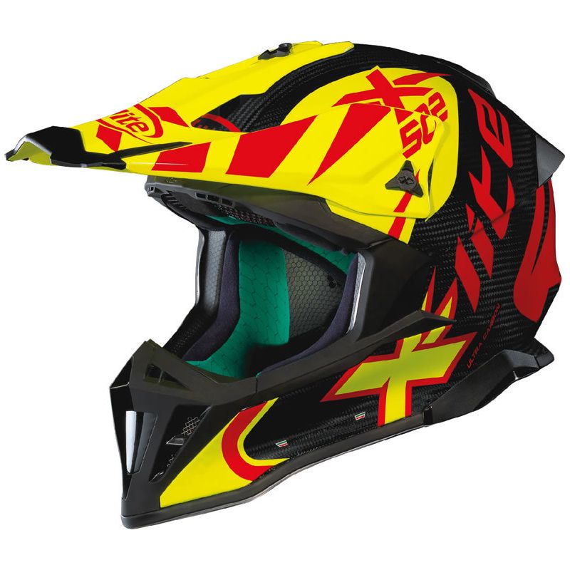 Casque Moto Motocross NOLAN - X502 Ultra Carbon Xtrem Carbon/Yellow