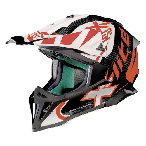 Casque Moto Motocross NOLAN - X502 Ultra Carbon Xtrem Carbon/White