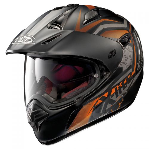 Casque Moto Intégral NOLAN - X551GT Kalahari n-Com Flat Black/orange