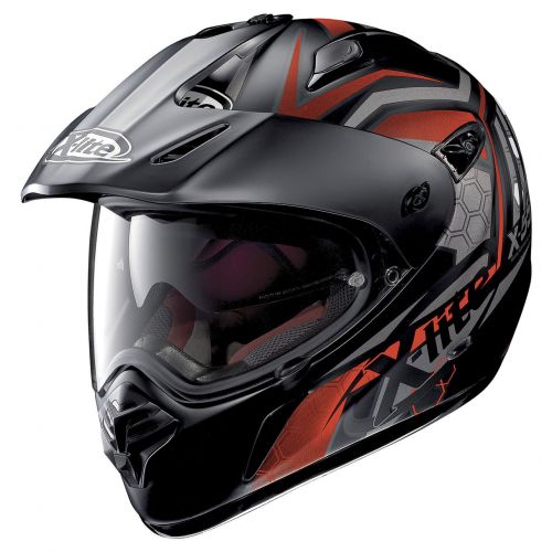 Casque Moto Intégral NOLAN - X551GT Kalahari n-Com Flat Black/Red