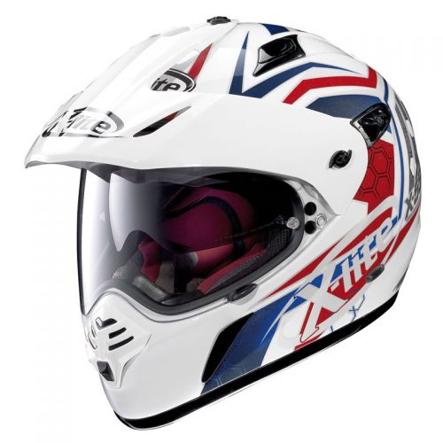 Casque Moto Intégral NOLAN - X551GT Kalahari n-Com Metal White