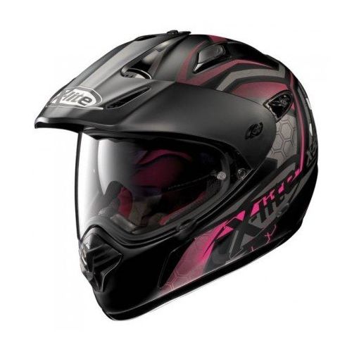 Casque Moto Intégral NOLAN - X551GT Kalahari n-Com Flat Black/pink