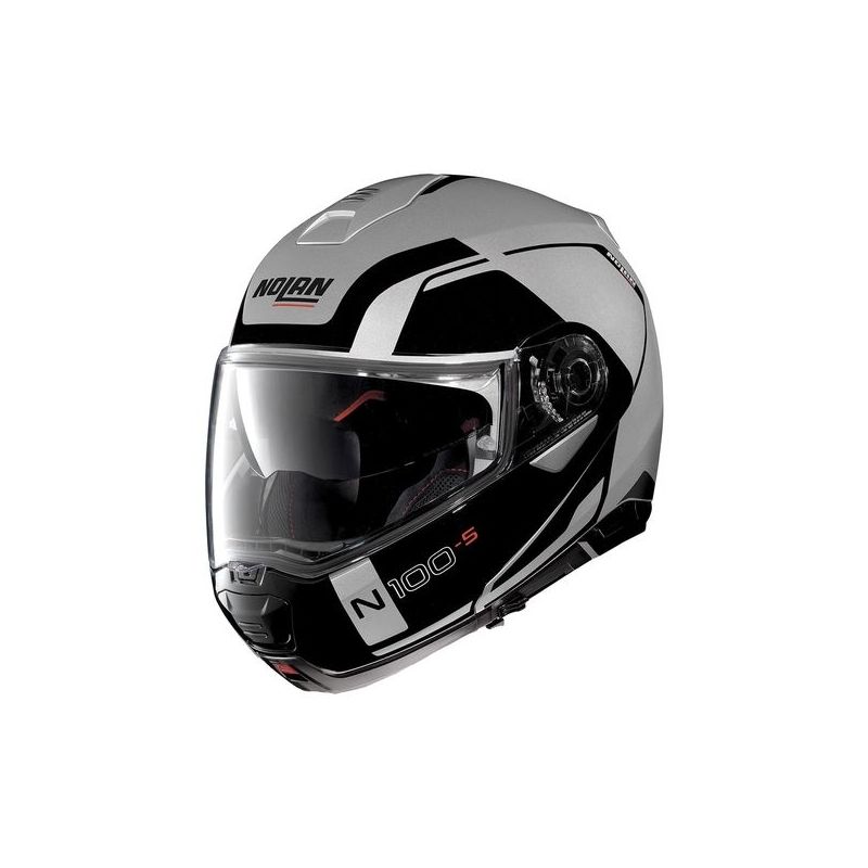 Casque Moto Modulable NOLAN - N100 5 Consistency n-Com Flat Silver