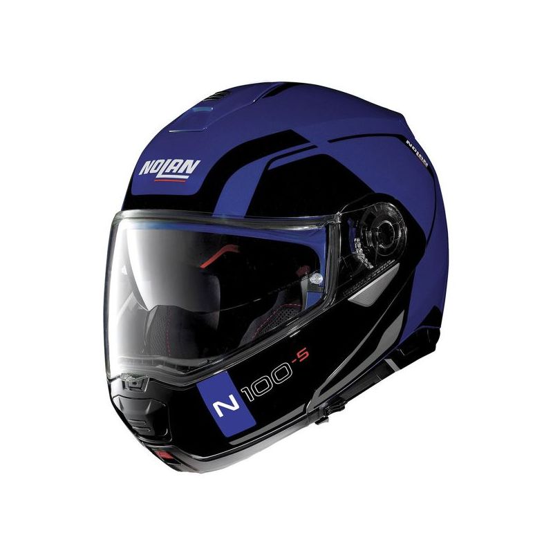 Casque Moto Modulable NOLAN - N100 5 Consistency n-Com Flat Cayman Blue