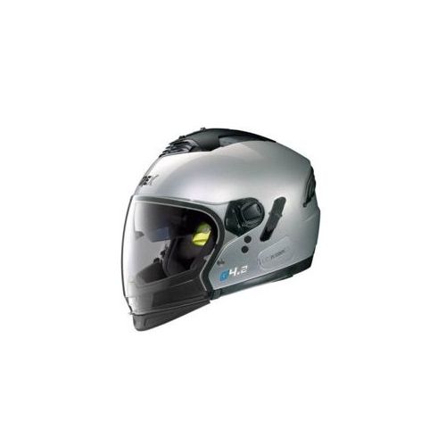 Casque Moto Jet NOLAN - G4.2 Pro Kinetic n-Com Metal Silver