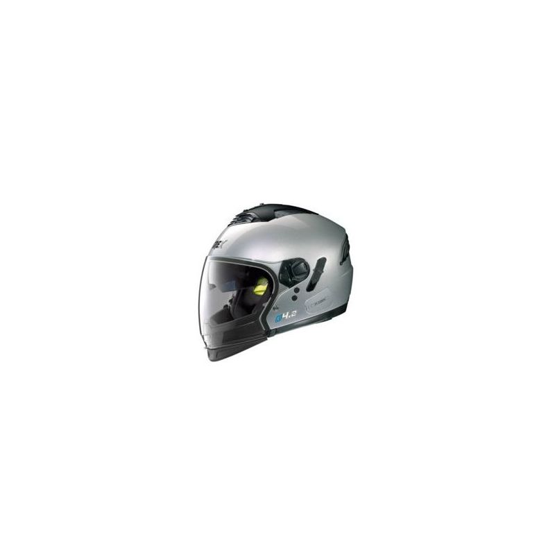 Casque Moto Jet NOLAN - G4.2 Pro Kinetic n-Com Metal Silver