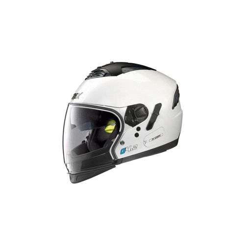 Casque Moto Jet NOLAN - G4.2 Pro Kinetic n-Com Metal White