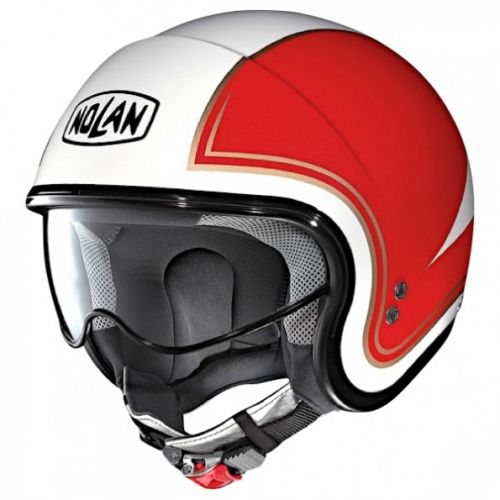 Casque Moto Jet NOLAN - N21 Tricolore Metal White