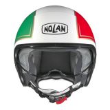 Casque Moto Jet NOLAN - N21 Tricolore Metal White