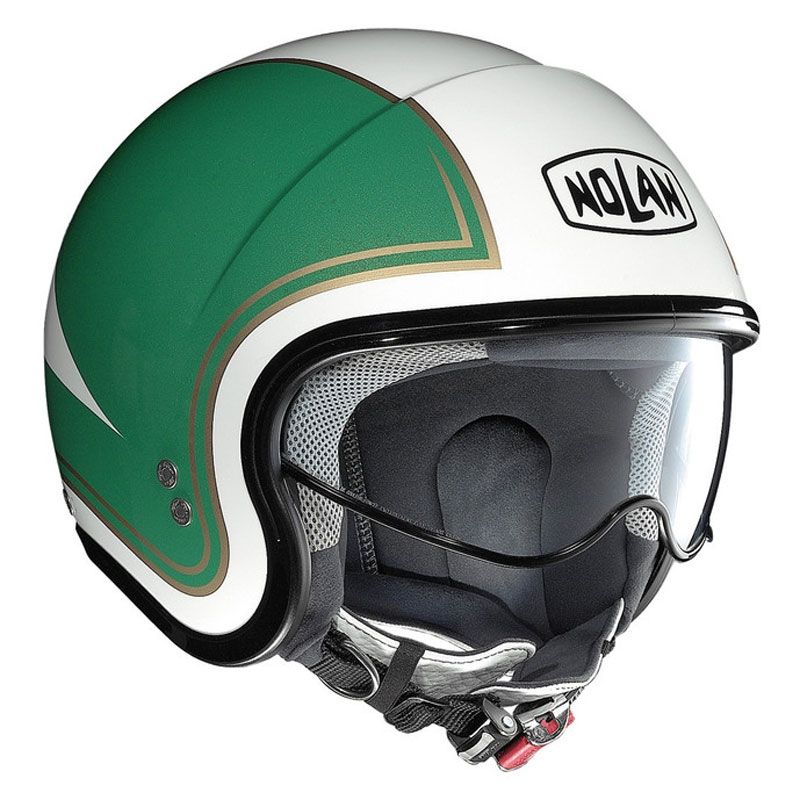 Casque Moto Jet NOLAN - N21 Tricolore Metal White