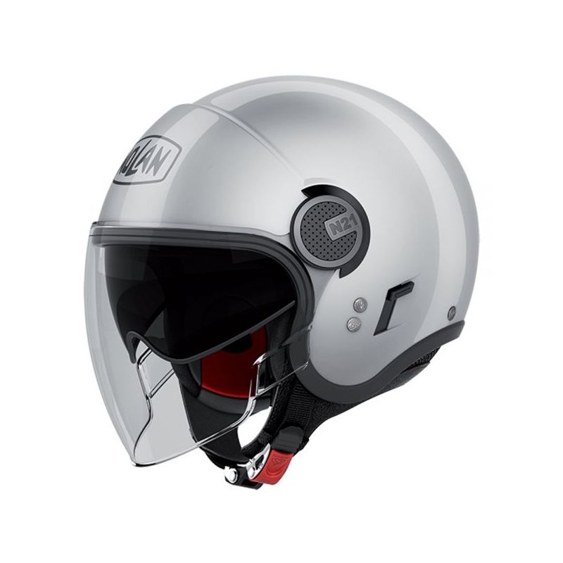 Casque Moto Jet NOLAN - N21 VISOR Classic Platinum Silver