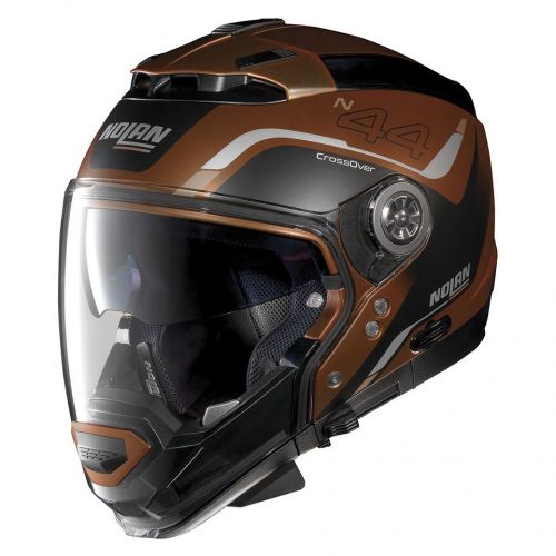 Casque Moto Jet NOLAN - N44EVO Viewpoint n-Com Scratched Flat Copper