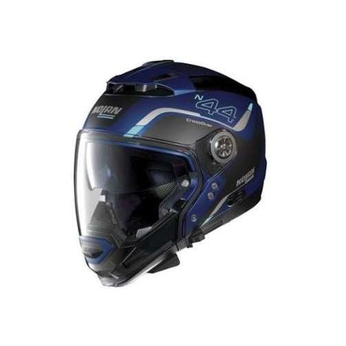 Casque Moto Jet NOLAN - N44EVO Viewpoint n-Com Flat Cayman Blue