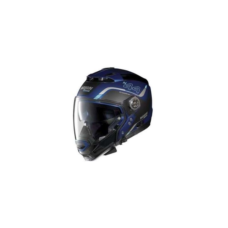 Casque Moto Jet NOLAN - N44EVO Viewpoint n-Com Flat Cayman Blue