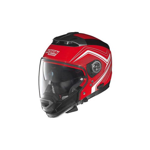 Casque Moto Jet NOLAN - N44EVO Viewpoint n-Com Corsa Red