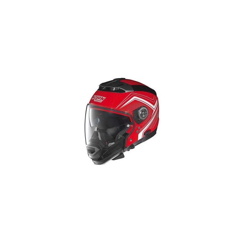 Casque Moto Jet NOLAN - N44EVO Viewpoint n-Com Corsa Red