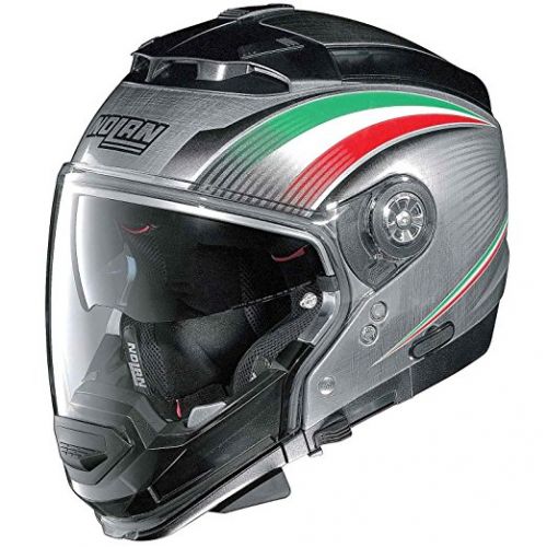 Casque Moto Jet NOLAN - N44 EVO Italy N-Com Scratched Chrome