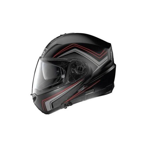 Casque Moto Jet NOLAN - N44 EVO Como N-Com Flat Black/Red