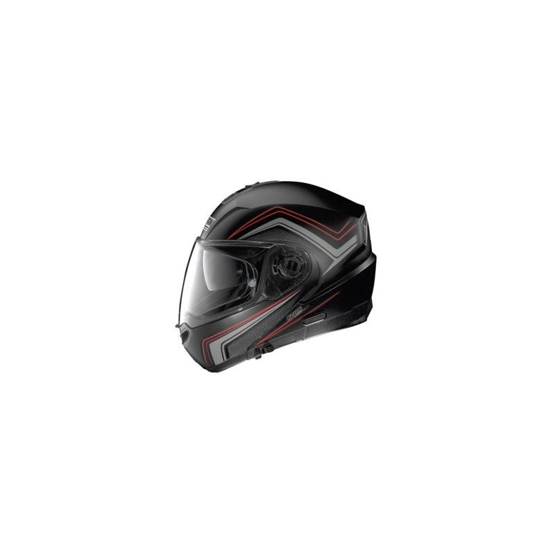 Casque Moto Jet NOLAN - N44 EVO Como N-Com Flat Black/Red