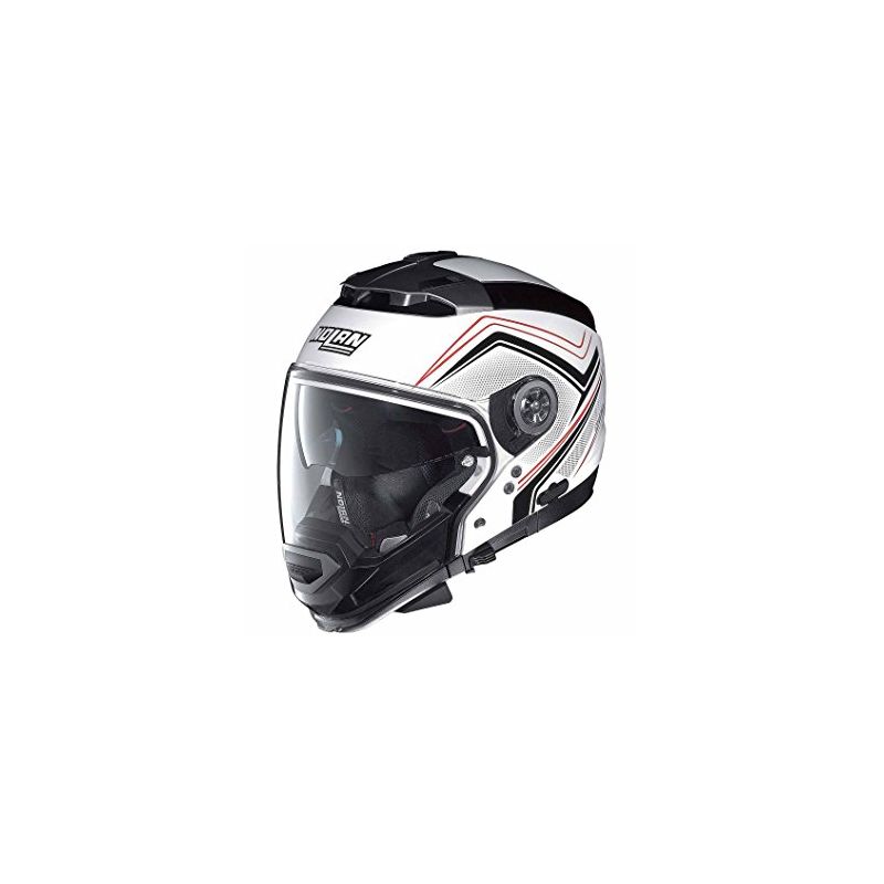 Casque Moto Jet NOLAN - N44 EVO Como N-Com Metal White