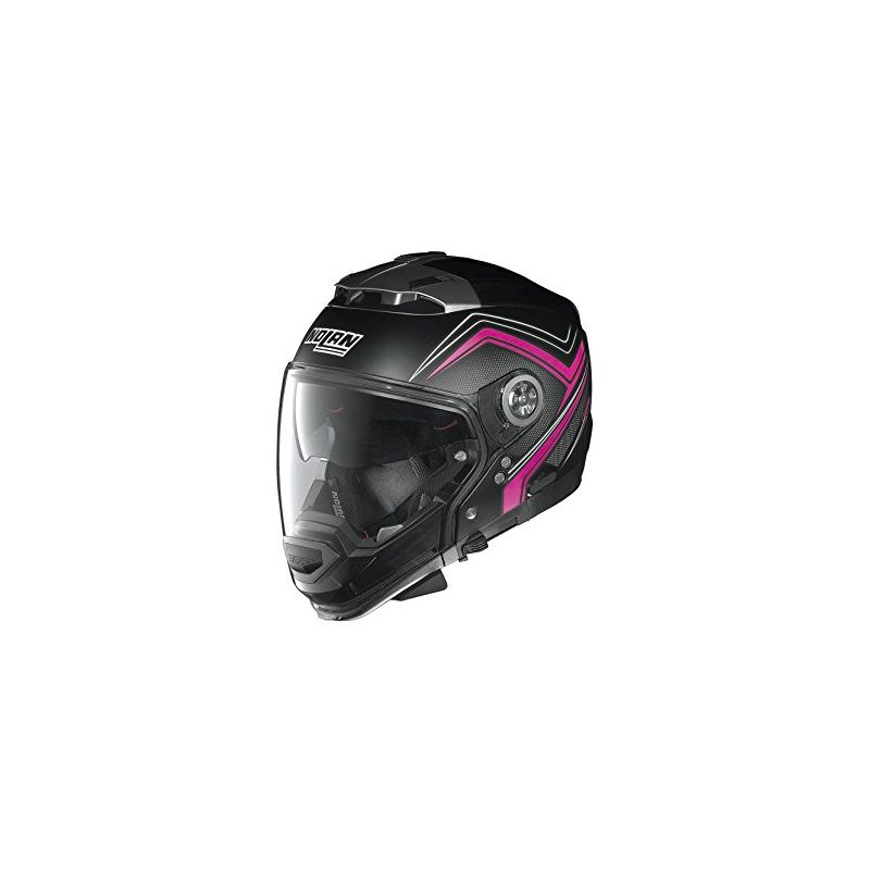 Casque Moto Jet NOLAN - N44 EVO Como N-Com Flat Black/pink