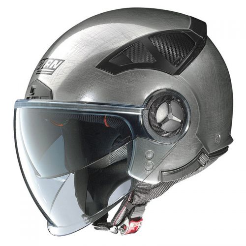 Casque Moto Jet NOLAN - N33 EVO Classic Scratched Chrome