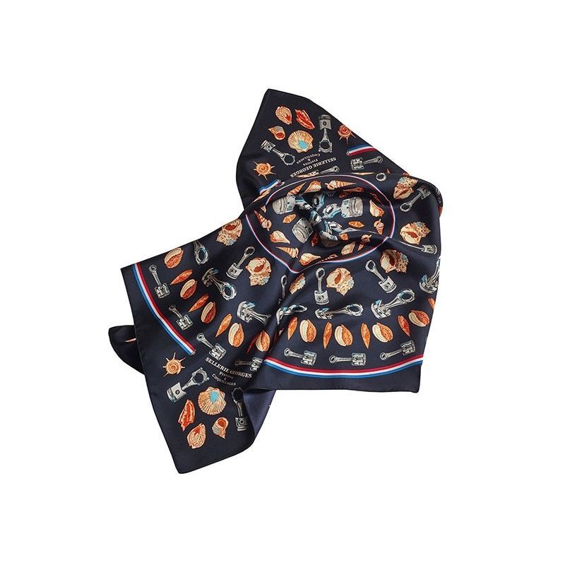 FOULARD PISTON ET COQUILLAGE- SELLERIE GEORGES